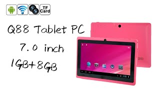 Q88 Tablet PC Unboxing Video [upl. by Cir227]