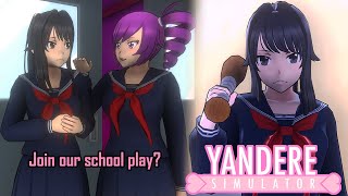 KOKONA WANTS US TO PLAY A SERIAL KILLER IN HER NEW PLAY BUT WERE NOT PLAYING  Yandere Simulator [upl. by Nady]