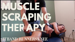 Instrument Assisted Soft Tissue Mobilization IT BandRunners Knee [upl. by Ivory715]