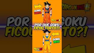 Por que Goku ficou Torto no Anime de Dragon Ball 🤔📏 [upl. by Nehcterg863]