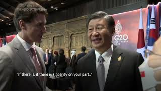 Chinese President Xi confronts Trudeau at the G20 [upl. by Prager291]