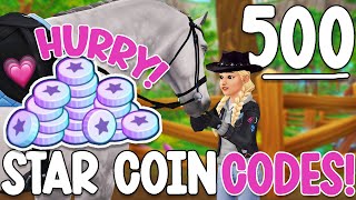 NEW FREE 500 STAR COINS CODE GIVEAWAY PART ONE [upl. by Bainbridge]