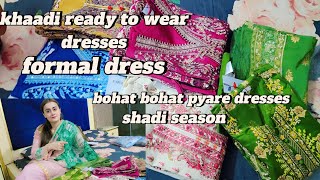 Winter shopping formal dresses  khaadi k ready to wear collection  hy kya suit han dil khush ho [upl. by Mia]