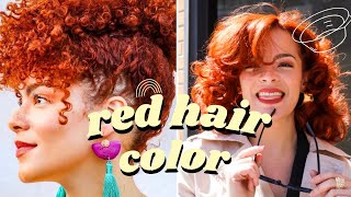 Copper red hair color transformation  before amp after big chop hair [upl. by Katine41]