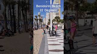 Benidorm Beach Winter Sun 22 Degrees In November ☀️🇪🇸🌴🌊 benidorm [upl. by Liahus]