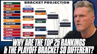 Why Are The College Football Rankings Different Than The College Football Playoff Bracket [upl. by Rutan]