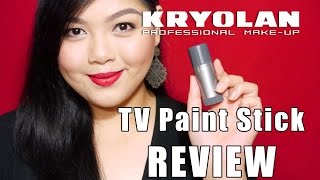 FULL COVERAGE FOUNDATION Kryolan TV Paint Stick REVIEW by Bing Castro [upl. by Attiuqaj]