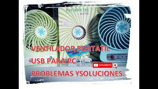 VENTILADOR RECARGABLE FALLAS Y SOLUCIONES [upl. by Assek]