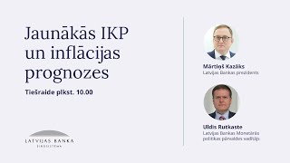 Latvijas Bankas jaunākās IKP un inflācijas prognozes un ekonomistu diskusija  Oktobris 2024 [upl. by Oznecniv26]