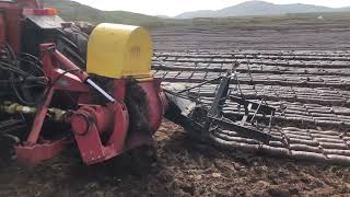 Fiat 110 90 turf cutting inishowen Donegal [upl. by Leuamme]