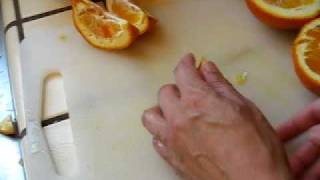 Making candied orange peel 01 [upl. by Eelyab]