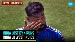 India vs West Indies Match Highlight I Hardik Pandya Crying I 1st T20 Highlights I Cricket Canvas [upl. by Anawahs669]