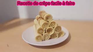 Recette Faire des crèpes rapide et facile [upl. by Aufmann]