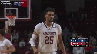 UMass MBB  Broadcast Highlights vs UNH  110424 [upl. by Eniotna69]