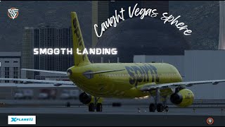 Airbus A321 landing in Vegas Caught the sphere rotation KLAS [upl. by Gaughan]