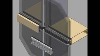 Curtain wall components installation [upl. by Thorma691]