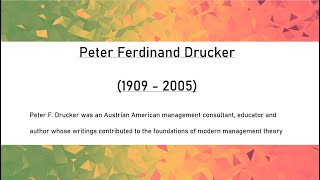 Peter Drucker  Management by Objectives  Six Major Contributions  Advantages  Disadvantages [upl. by Audly]