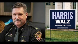 UPDATE on sheriff who tracked people with Kamala yard signs 🚨🚨 [upl. by Garda]