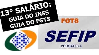 SEFIP do 13 salario  FGTS e INSS Competência 13 [upl. by Sewoll877]