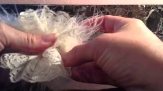 How to make a Baby Vintage Lace Feather Headband [upl. by Gelasias430]