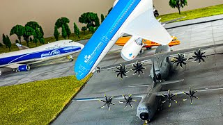 Massive Airport Crash caused by loose screw  plane crash stop motion animation short video [upl. by Naginarb618]