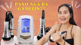 3 IN 1 40K MULTIPOLOR ULTRASONIC SLIMMING MACHINE PANO GAMITIN  lipocavitation pampapayat [upl. by Eiuqnimod]