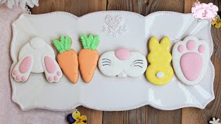 Galletas de PASCUA 🐇I PARA PRINCIPIANTES I Biscuiti decorati de Paste  Priscilas Cookies [upl. by Adyl]