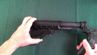 AR15 Buttstock removal and replacement [upl. by Atinnod]