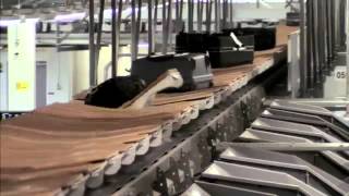 Crisplant TiltTray System for Baggage Handling at Helsinki Airport [upl. by Pincus]