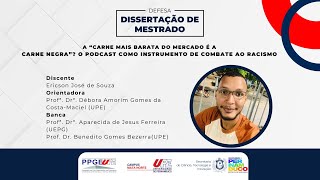 DEFESA ONLINE  DISSERTAÇÃO DE MESTRADO  ERICSON JOSÉ DE SOUZA [upl. by Allecnirp495]