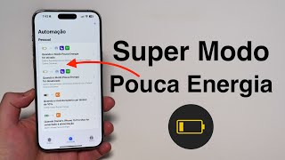 Como Ter a MÁXIMA Economia de Bateria no iPhone  Super Modo Pouca Energia [upl. by Euqinahs688]