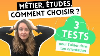 Les tests dorientation  Quel métier est fait pour toi  Quelles études choisir [upl. by Valerlan110]