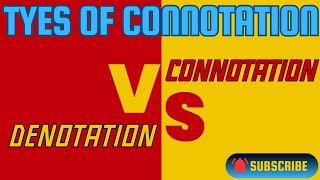 Denotation VS Connotationtypes of Connotationnegative and positive ConnotationEnglish grammar [upl. by Jourdain]