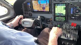 Sabris Cessna 421C Golden Eagle landing at Jabara airport Wichita Kansas [upl. by Erdah732]