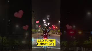 Awesome rider motorcycle backpack with DIY led screen [upl. by Nylassej]