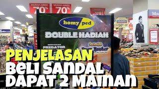 PENJELASAN BELI SANDAL HOMYPED DAPAT 2 MAINAN KEREN [upl. by Aeiram]