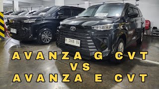 Review Perbedaan Toyota Avanza G Matic VS Avanza E Matic 2023 [upl. by Akcinat]