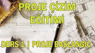 Proje Çizim Eğitimi  MimariStatik  Ders 1 Proje Başlangıç [upl. by Rubetta964]