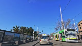 Driving Lygon Street To St Kilda Road Melbourne Australia [upl. by Penman727]