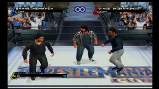 Shane McMahon vs Vince McMahon One Referee Match  WWF Smackdown JBI PS2 [upl. by Aihseket]