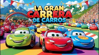 Canciones para Niños  La Gran Carrera de Carros [upl. by Otrebmal]