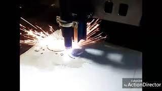 Hypertherm Powermax 45 XP on CNC [upl. by Denni]