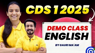 CDS 1 2025 ki English ke sare Sawal ab aap Aasani se karloge [upl. by Wobniar]