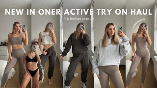 NEW IN ONER ACTIVE TRY ON HAUL  lift amp lounge capsule honest review amp try on [upl. by Gniy]