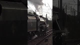 45212 has some Wheelslip when departing Carnforth steam train railway [upl. by Kamila]