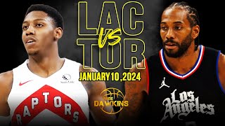 Los Angeles Clippers vs Toronto Raptors Full Game Highlights  January 10 2024  FreeDawkins [upl. by Armillia915]