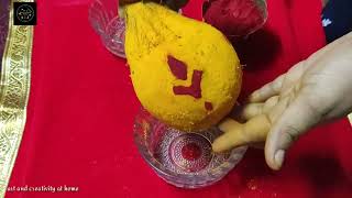 How to decorate Coconut for Kalasha pooja  Kalasam decoration ideas  Varalakshmi vratham [upl. by Ridley583]