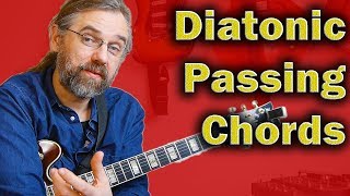 How To Use Diatonic Passing Chords With Easy Practical Examples [upl. by Eibrad]