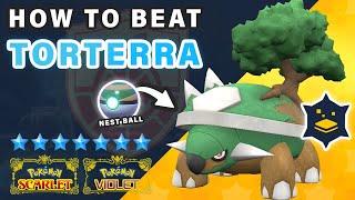 How to SOLO Beat Torterra  7 Star Tera Raid Event ► Pokemon Scarlet amp Violet [upl. by Attevroc]