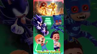 Sonic The Hedgehog 🆚 Pj Masks 🆚 Little Angel 🆚 Bebefinn Dance in Coffindance coffindance tileshop [upl. by Aset]